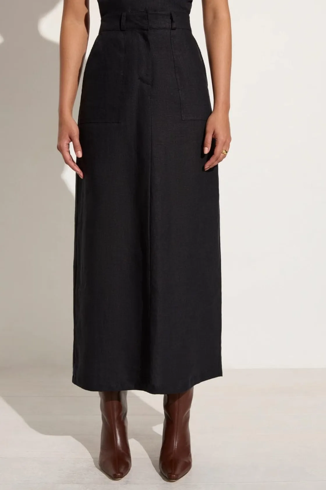 Bottoms^Faithfull The Brand Amreli Maxi Skirt - Final Sale Black