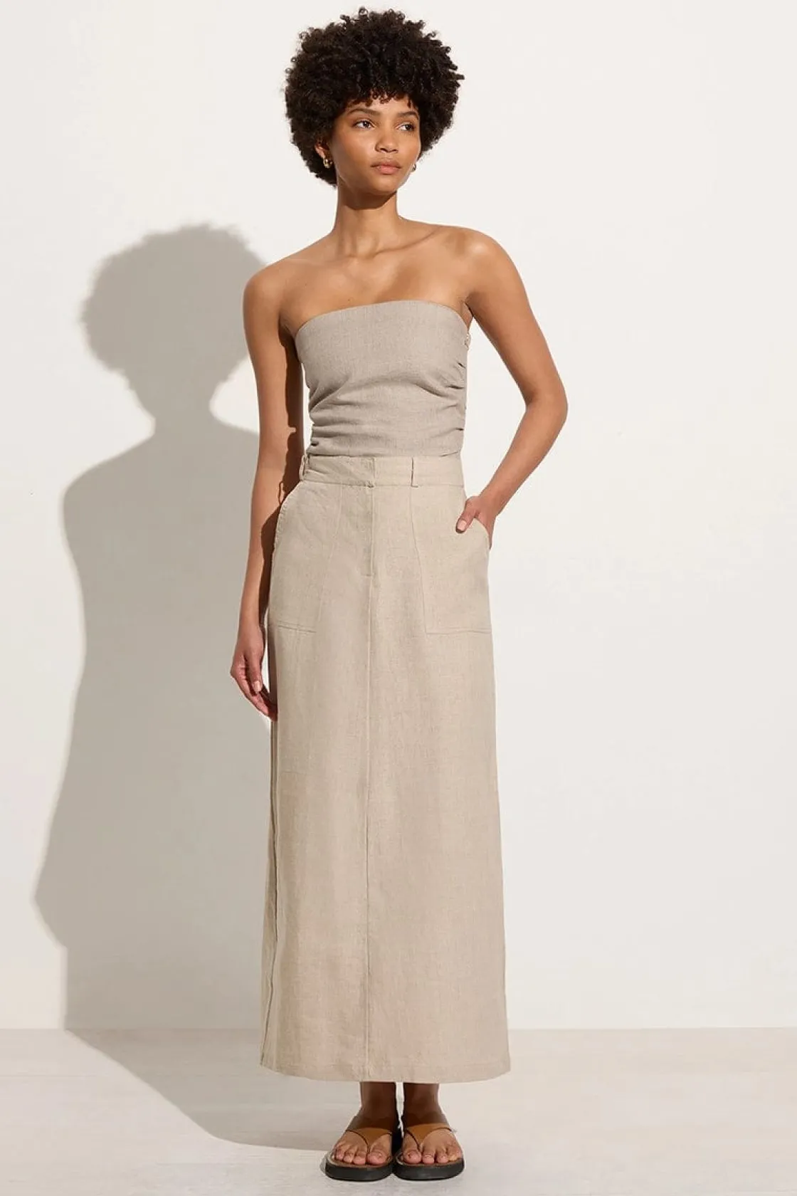 Bottoms^Faithfull The Brand Amreli Maxi Skirt - Final Sale Natural