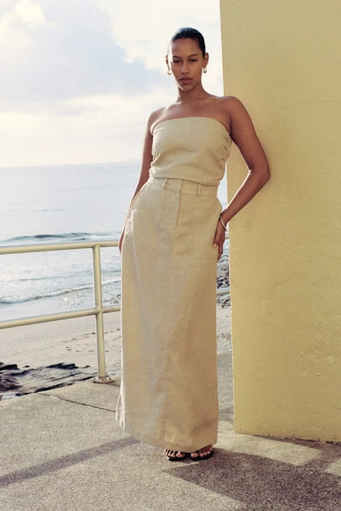 Bottoms^Faithfull The Brand Amreli Maxi Skirt - Final Sale Natural