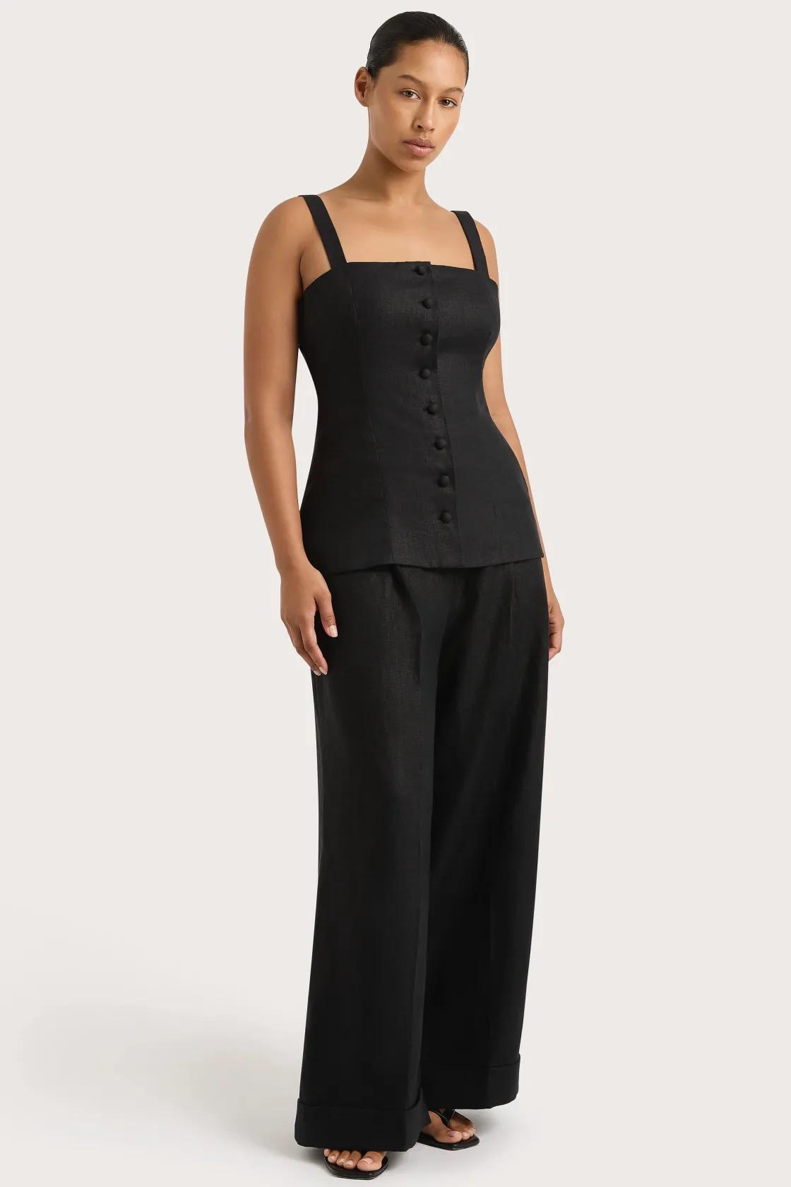 Matching Sets^Faithfull The Brand Clove Trouser Black
