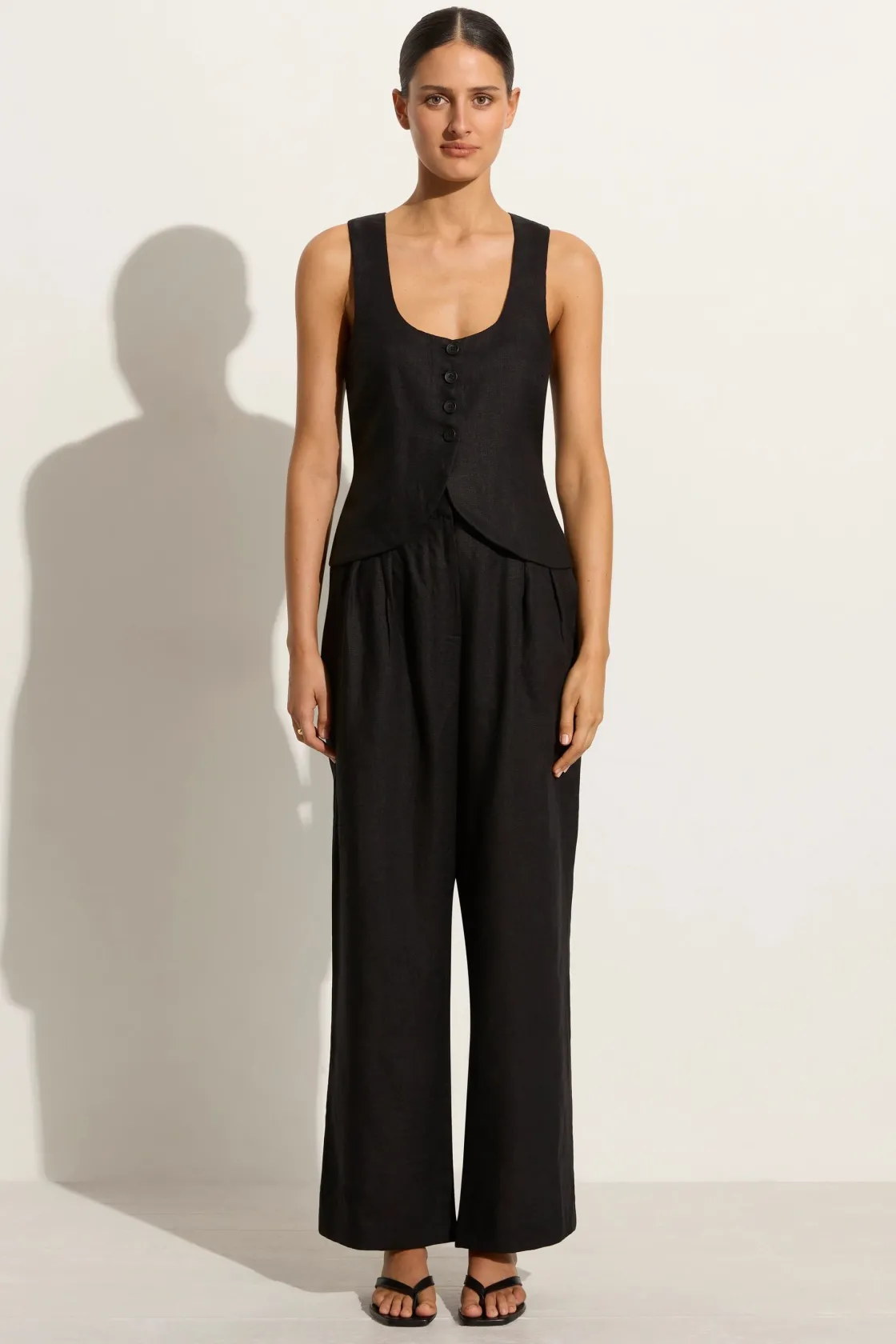 Bottoms^Faithfull The Brand Duomo Pant Black