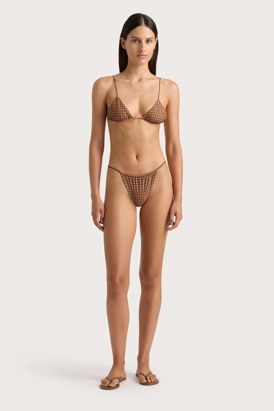 Swim^Faithfull The Brand Elea Bikini Bottom Oliander Cocoa Oliandercocoa