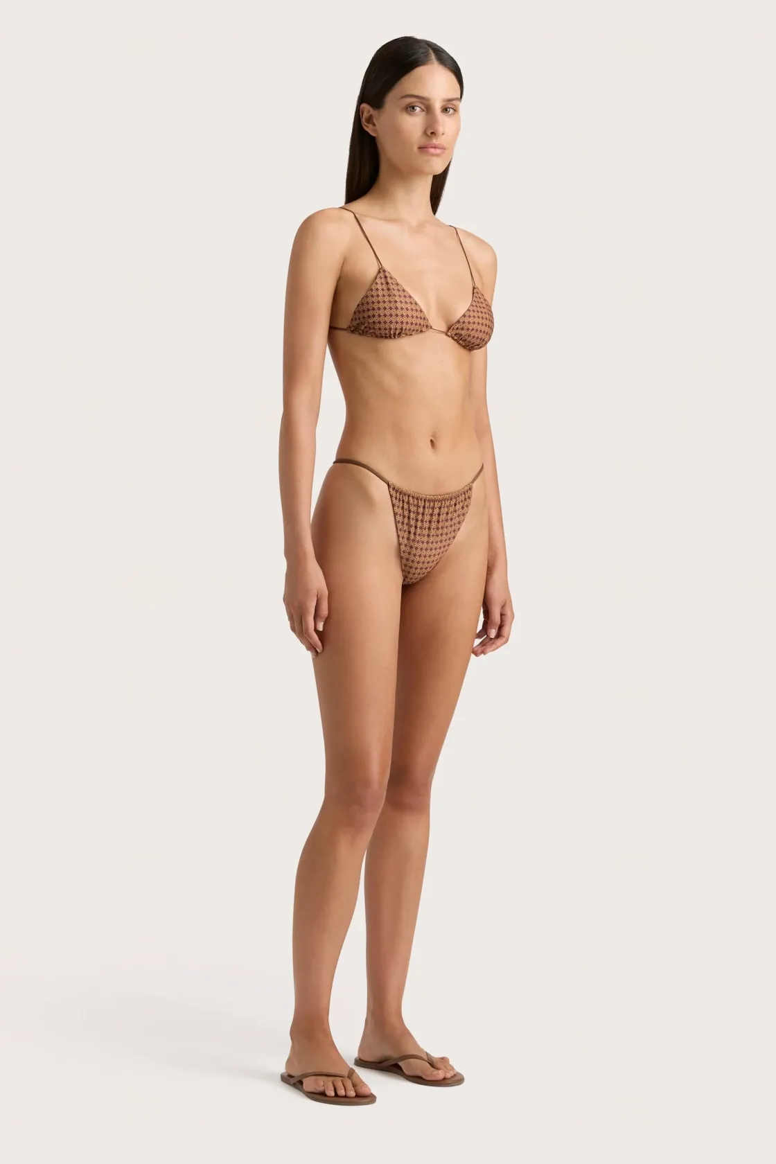 Swim^Faithfull The Brand Elea Bikini Bottom Oliander Cocoa Oliandercocoa