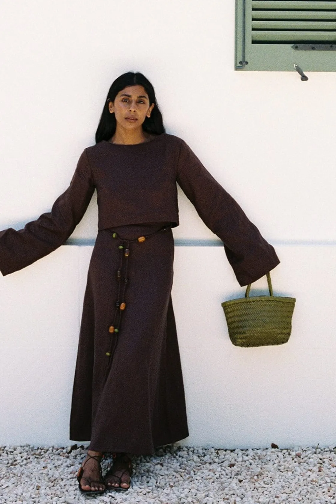 Bottoms^Faithfull The Brand Es Raco Skirt - Final Sale Tobacco