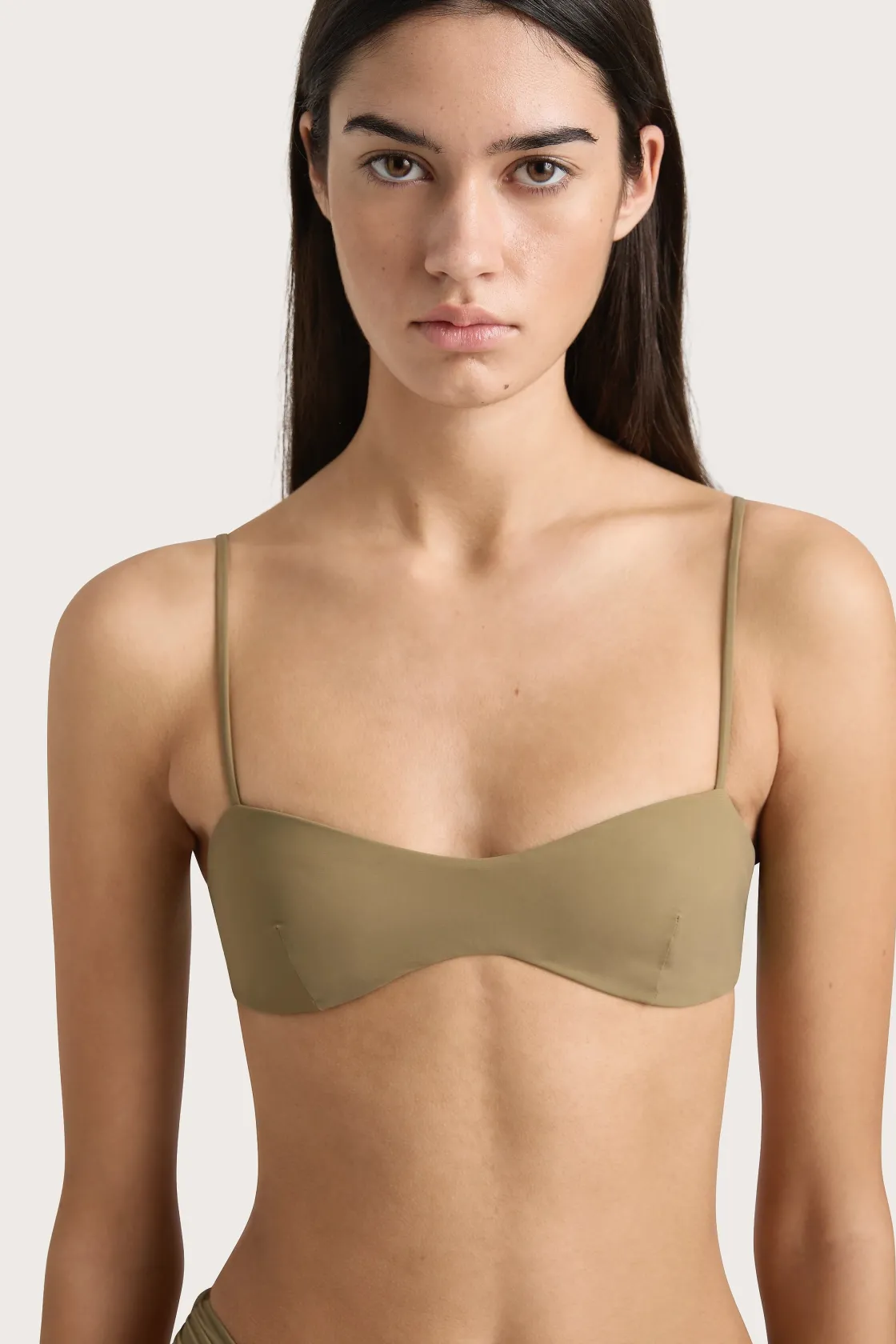 Matching Sets | Swim^Faithfull The Brand Evora Bikini Top Khaki
