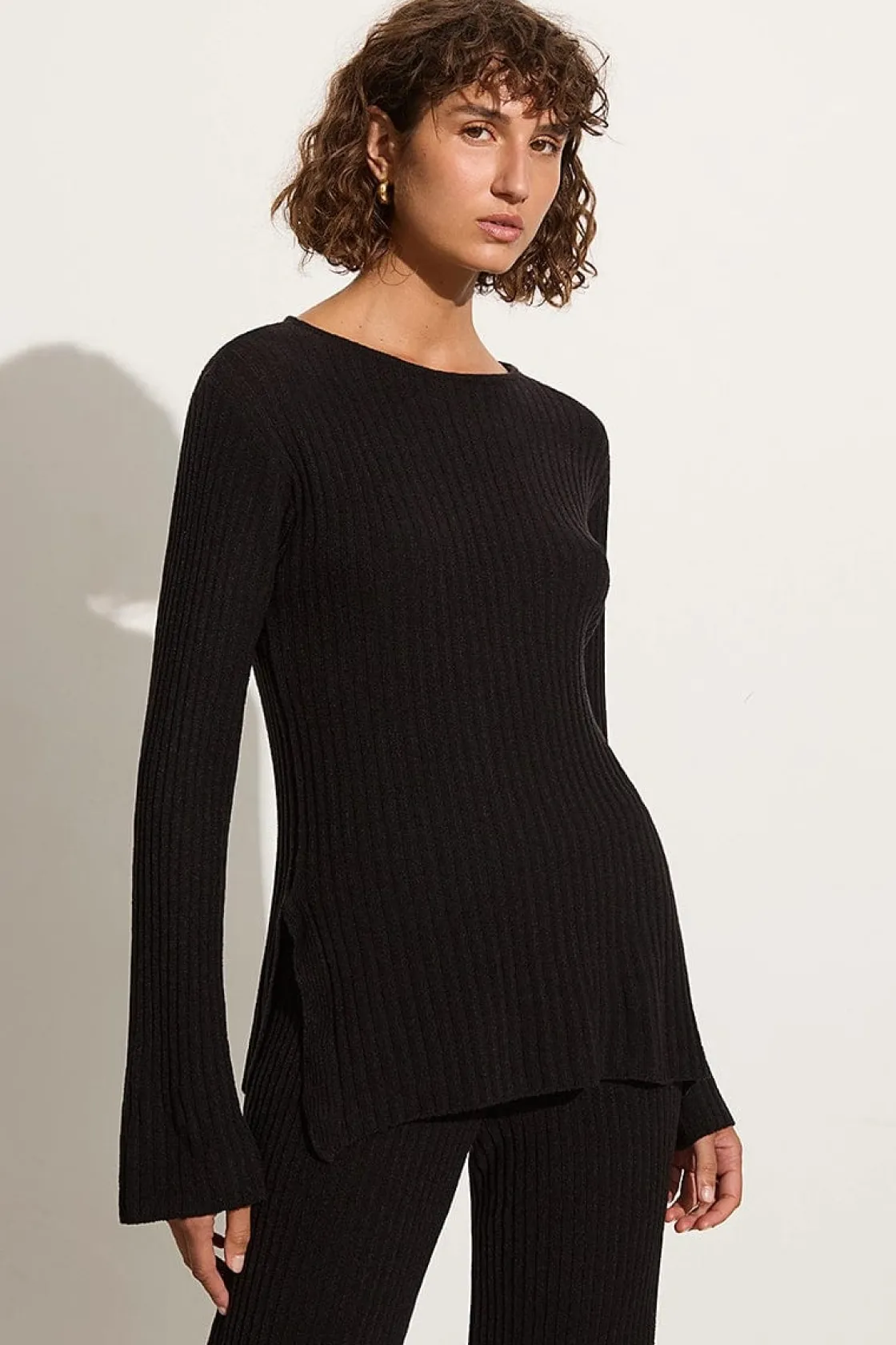 Knitwear^Faithfull The Brand Mitras Tunic Top - Final Sale Black