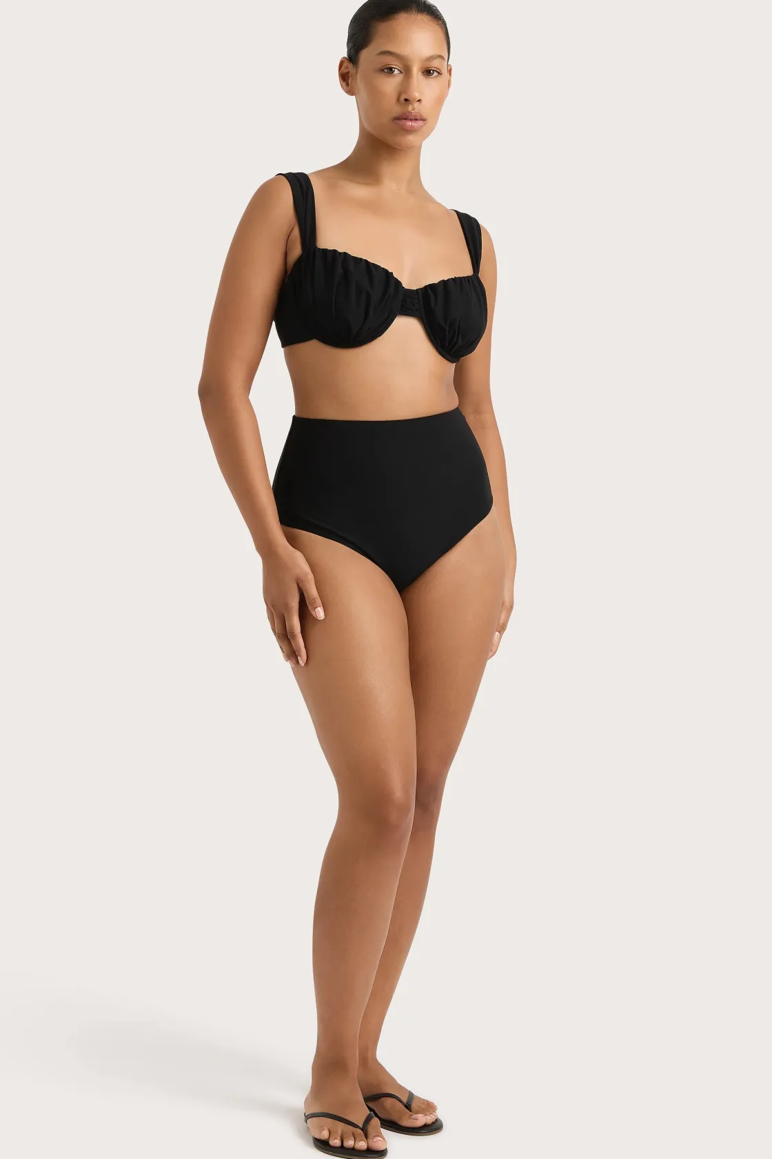 Matching Sets | Swim^Faithfull The Brand Reyes Bikini Bottom Black