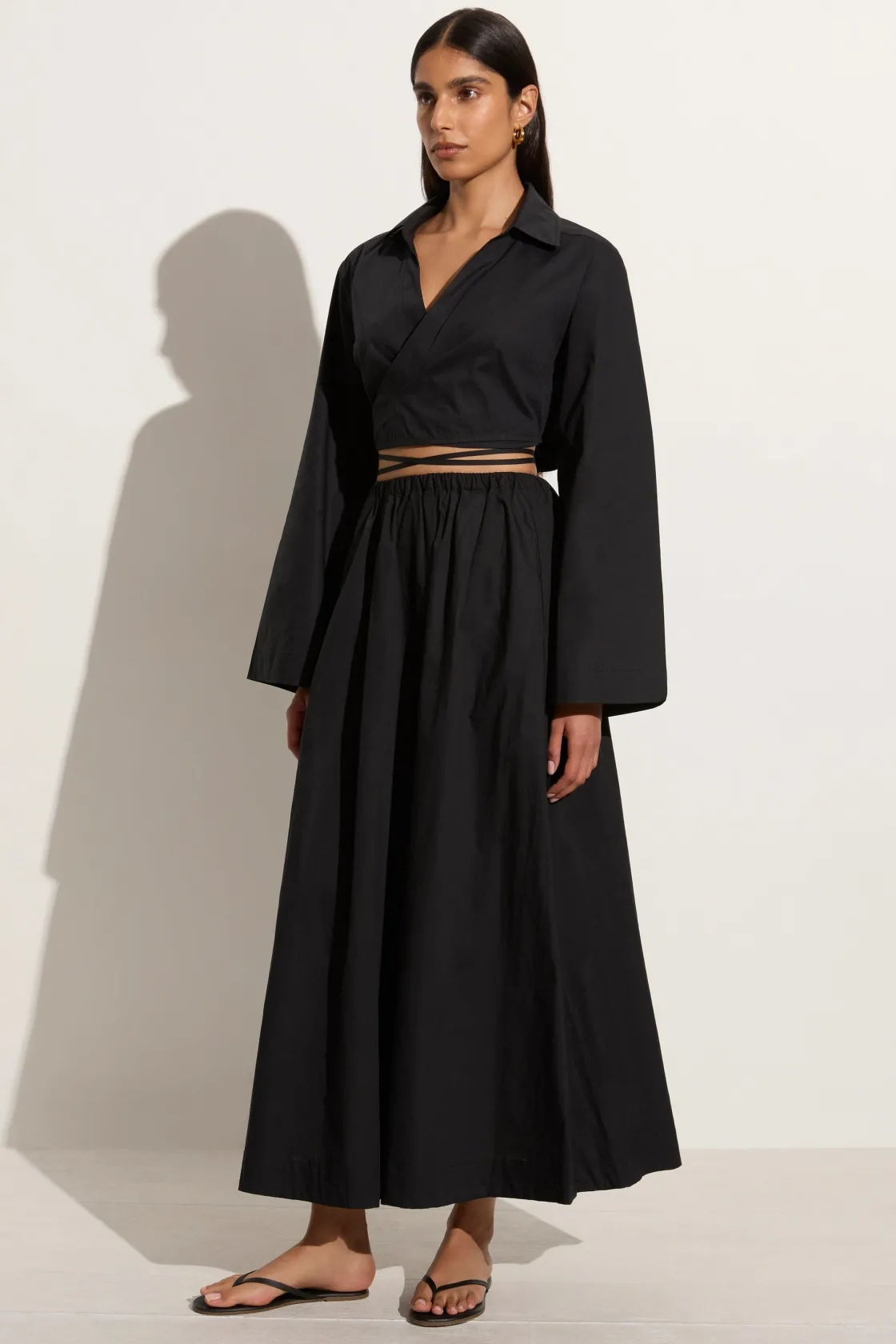 Bottoms^Faithfull The Brand Scanno Skirt Black